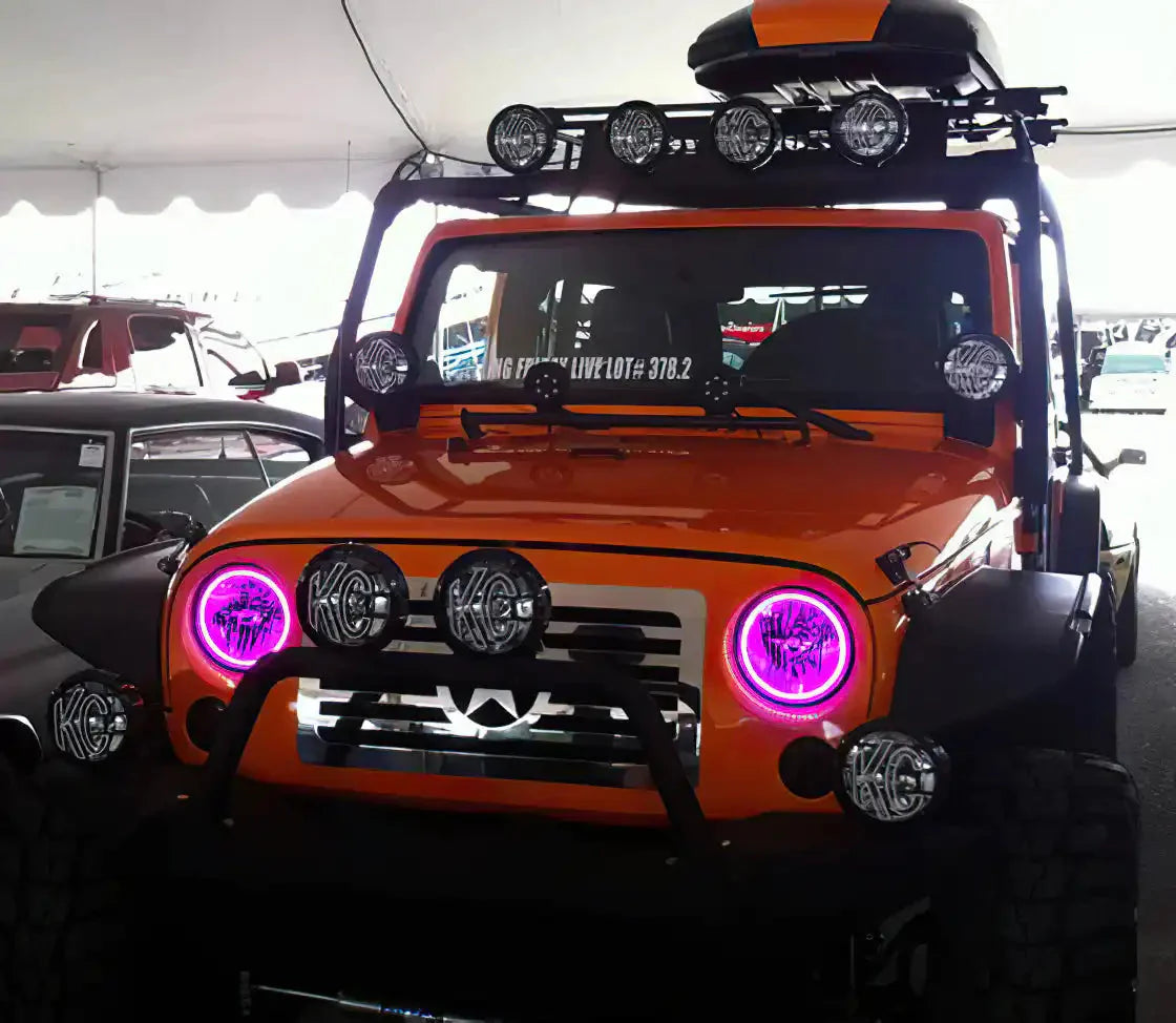 ORACLE Lighting 2007-2017 Jeep Wrangler JK LED Headlight Halo Kit by ORACLE Lighting