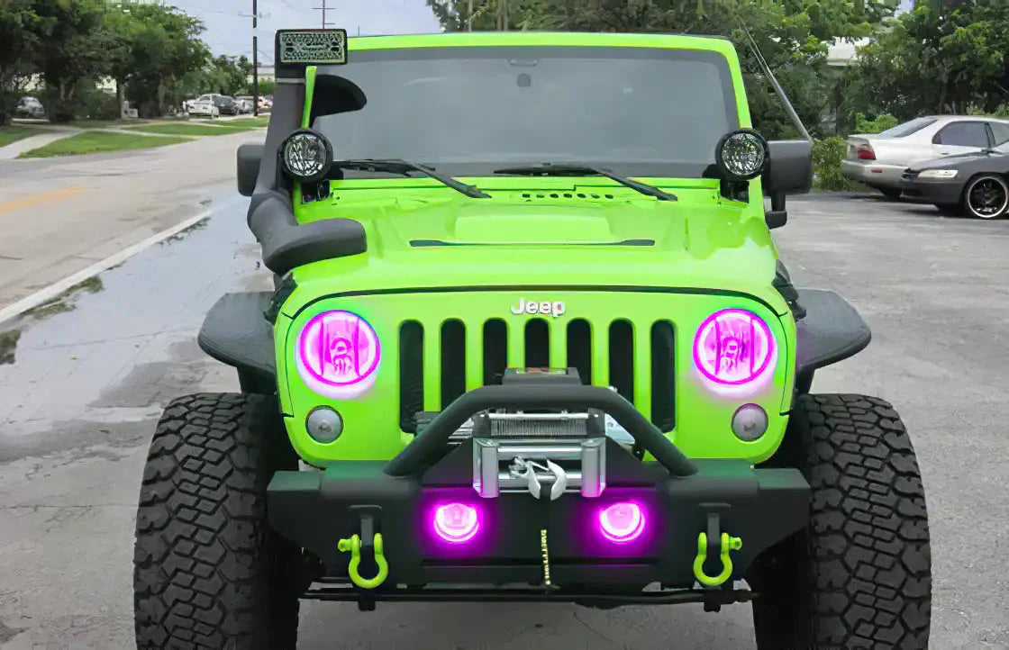 ORACLE Lighting 2007-2017 Jeep Wrangler JK LED Headlight Halo Kit by ORACLE Lighting