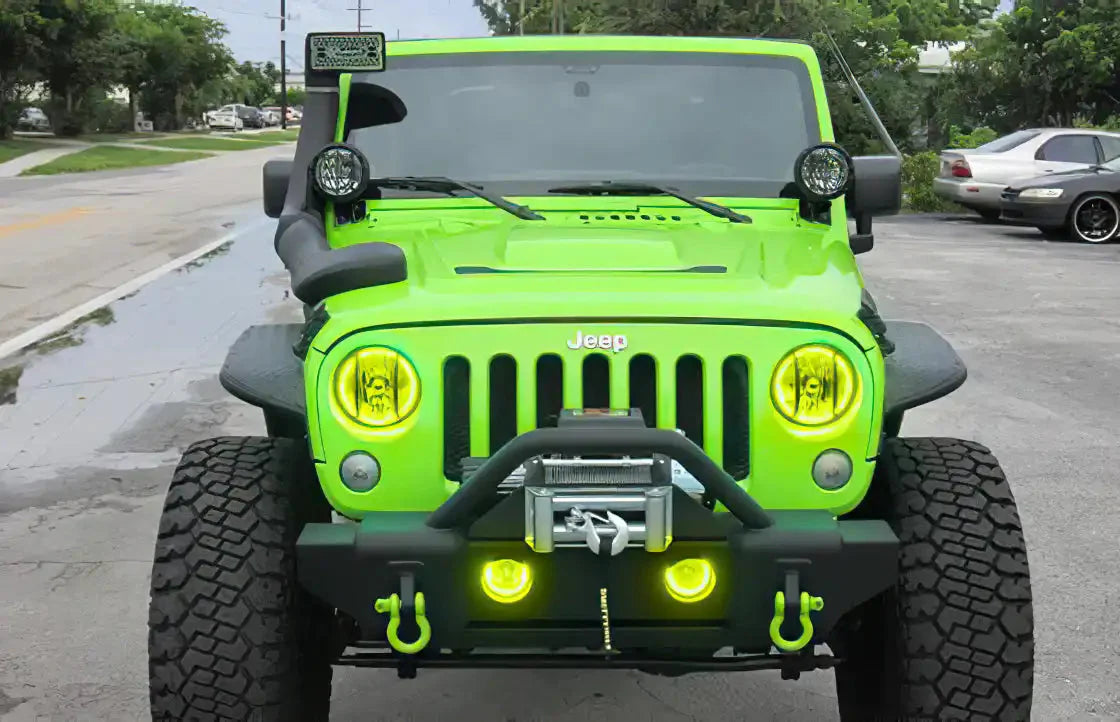ORACLE Lighting 2007-2017 Jeep Wrangler JK LED Headlight Halo Kit by ORACLE Lighting