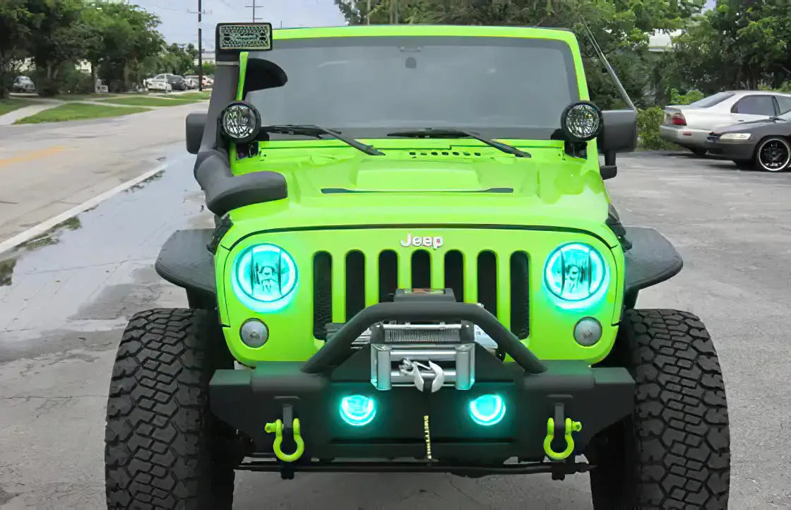 ORACLE Lighting 2007-2017 Jeep Wrangler JK LED Headlight Halo Kit by ORACLE Lighting