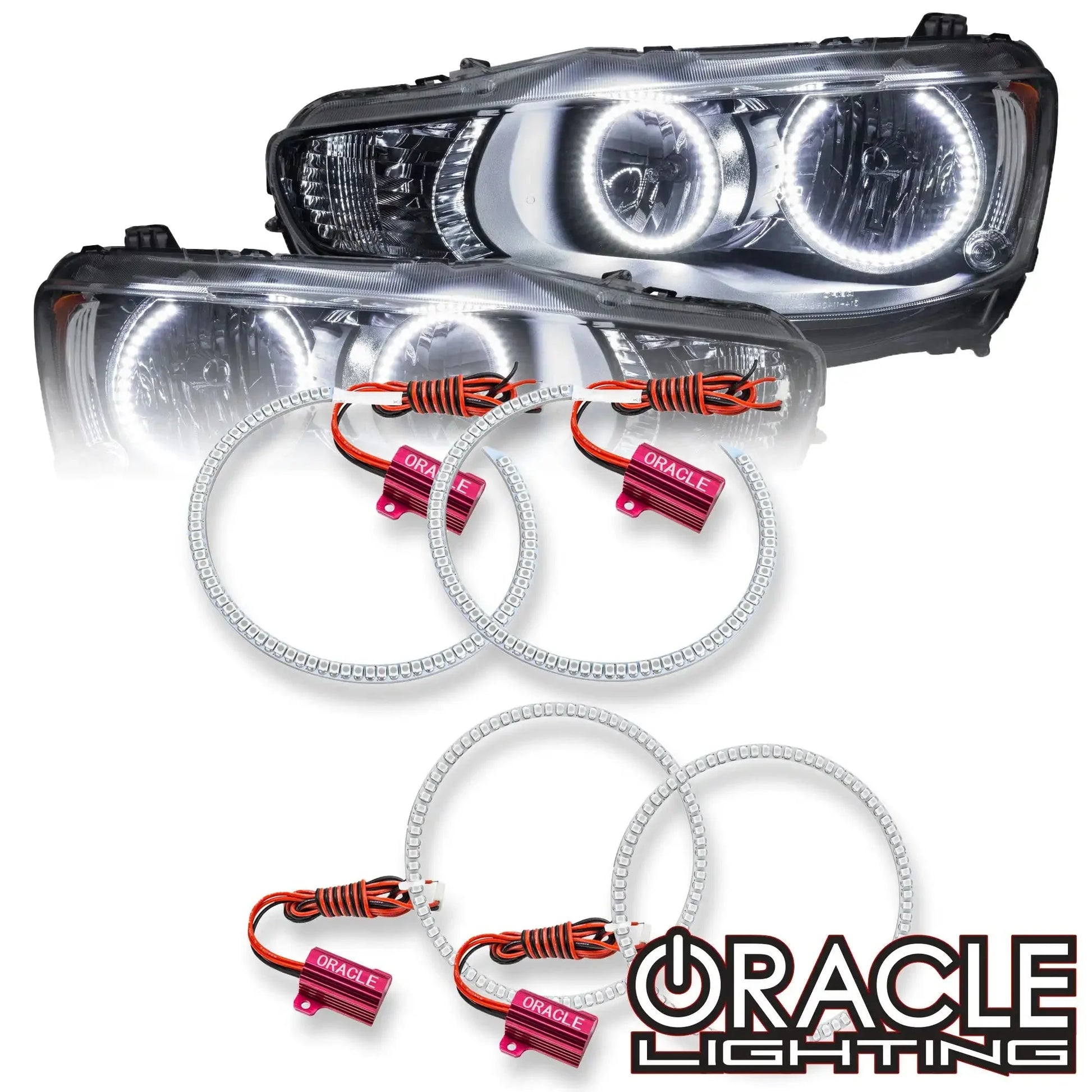2008-2016 Mitsubishi Lancer/EVO ORACLE Halo Kit - Non Projector/HID by ORACLE Lighting