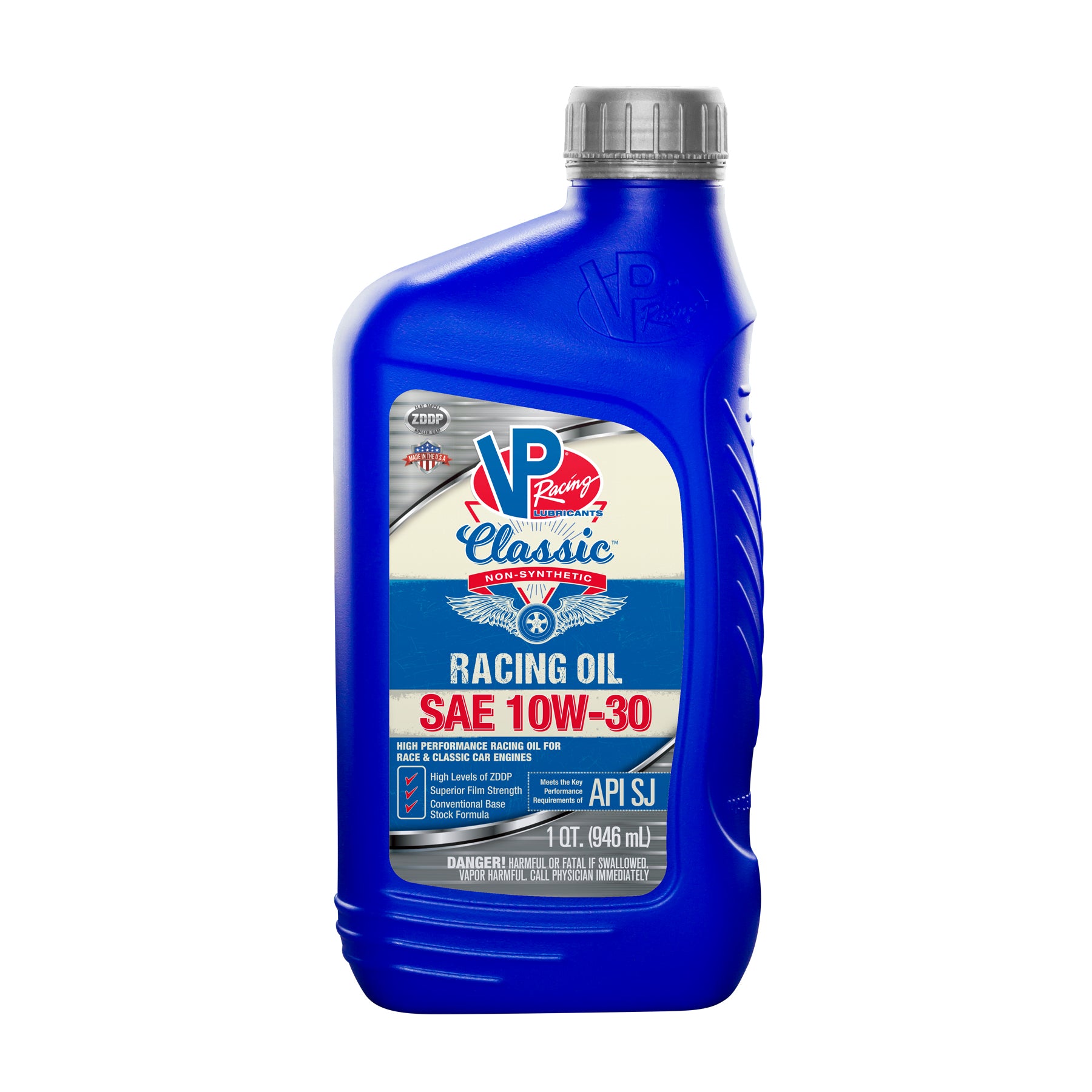 VP SAE 10W-30 Classic Non-Synthetic Racing Oil Qt by VP Racing Fuels