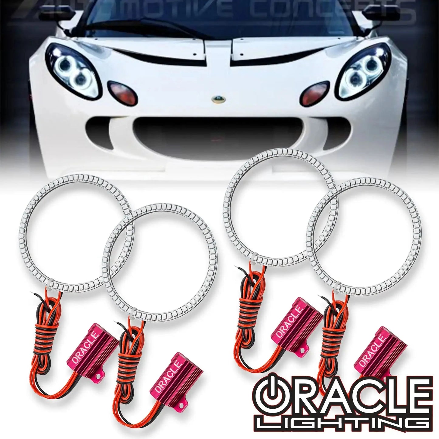 ORACLE Lighting 2002-2008 Lotus Elise LED Headlight Halo Kit by ORACLE Lighting