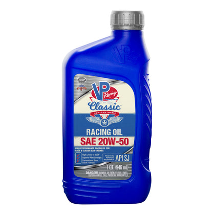 VP SAE 20W-50 Classic Non Syn Racing Oil Qt by VP Racing Fuels
