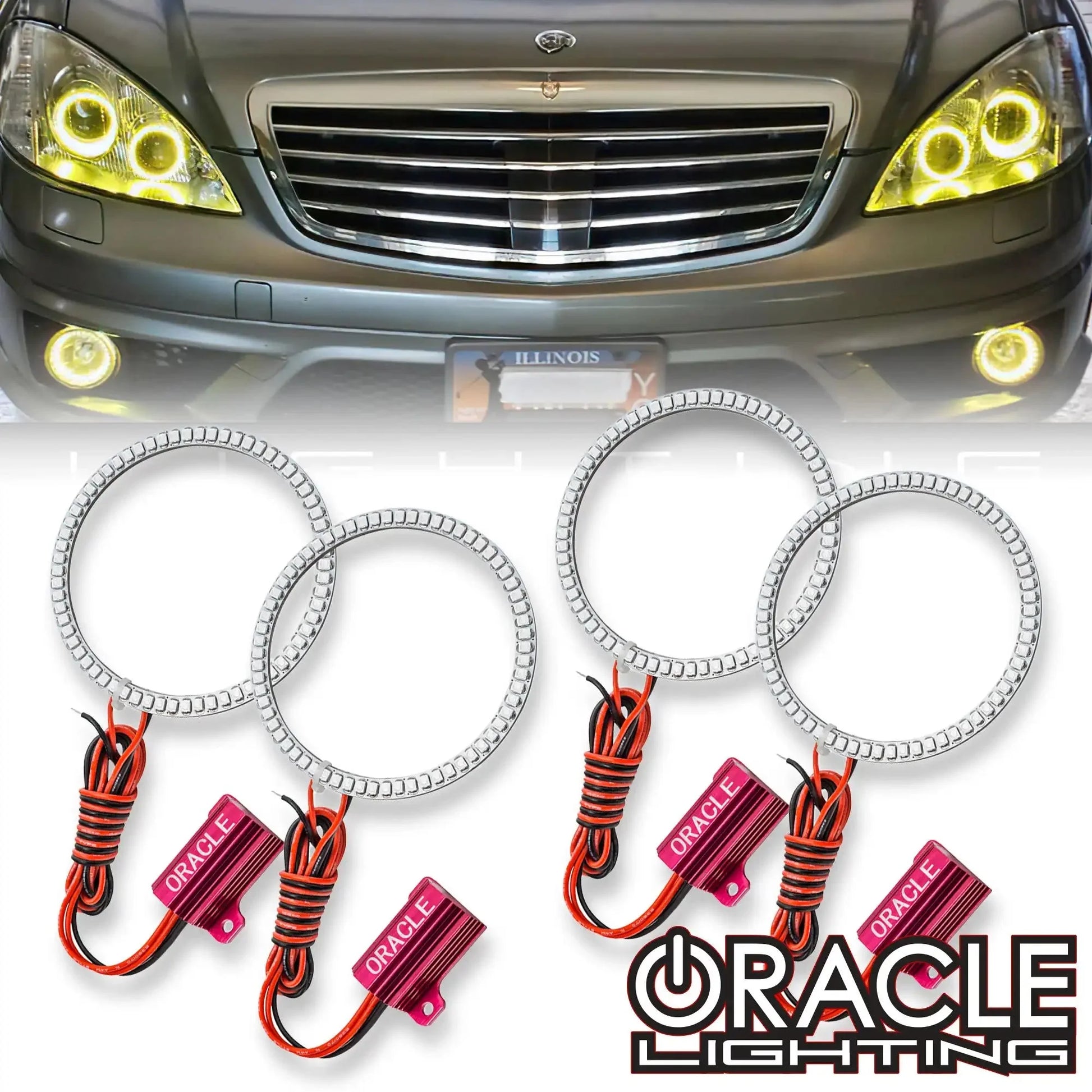 ORACLE Lighting 2007-2009 Mercedes S-Class LED Headlight Halo Kit by ORACLE Lighting