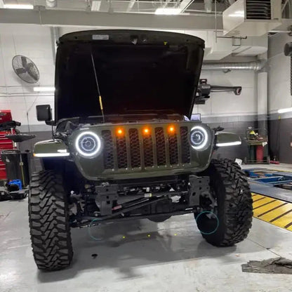 ORACLE Pre-Runner LED Grill Light Kit for Jeep Wrangler JL (2018-2023) by ORACLE Lighting