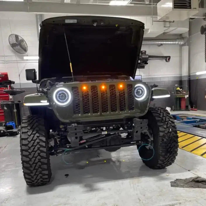ORACLE Lighting Pre-Runner Style LED Grill Light Kit for Jeep Gladiator JT by ORACLE Lighting