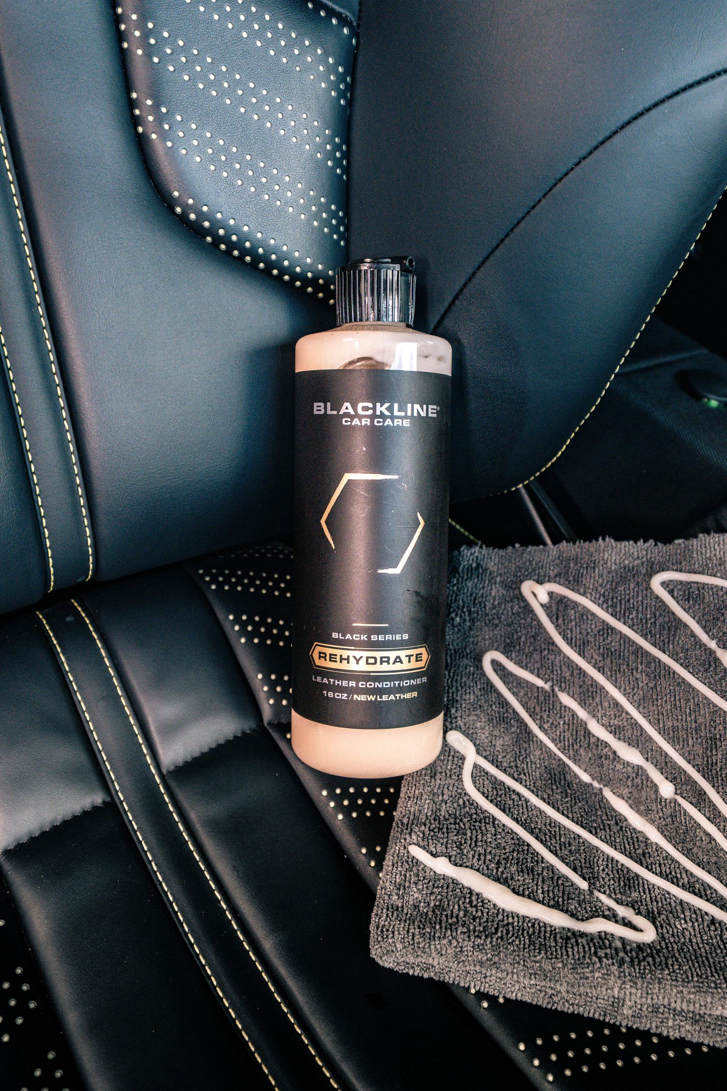 BLACKLINE® REHYDRATE LEATHER CONDITIONER by Blackline Car Care