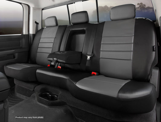 SL60 Series - Leatherlite Simulated Leather Custom Fit Rear Seat Cover- Gray by FIA