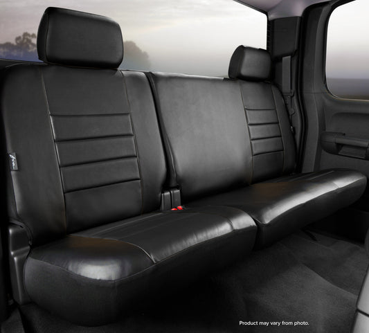 SL60 Series - Leatherlite Simulated Leather Custom Fit Rear Seat Cover- Black by FIA
