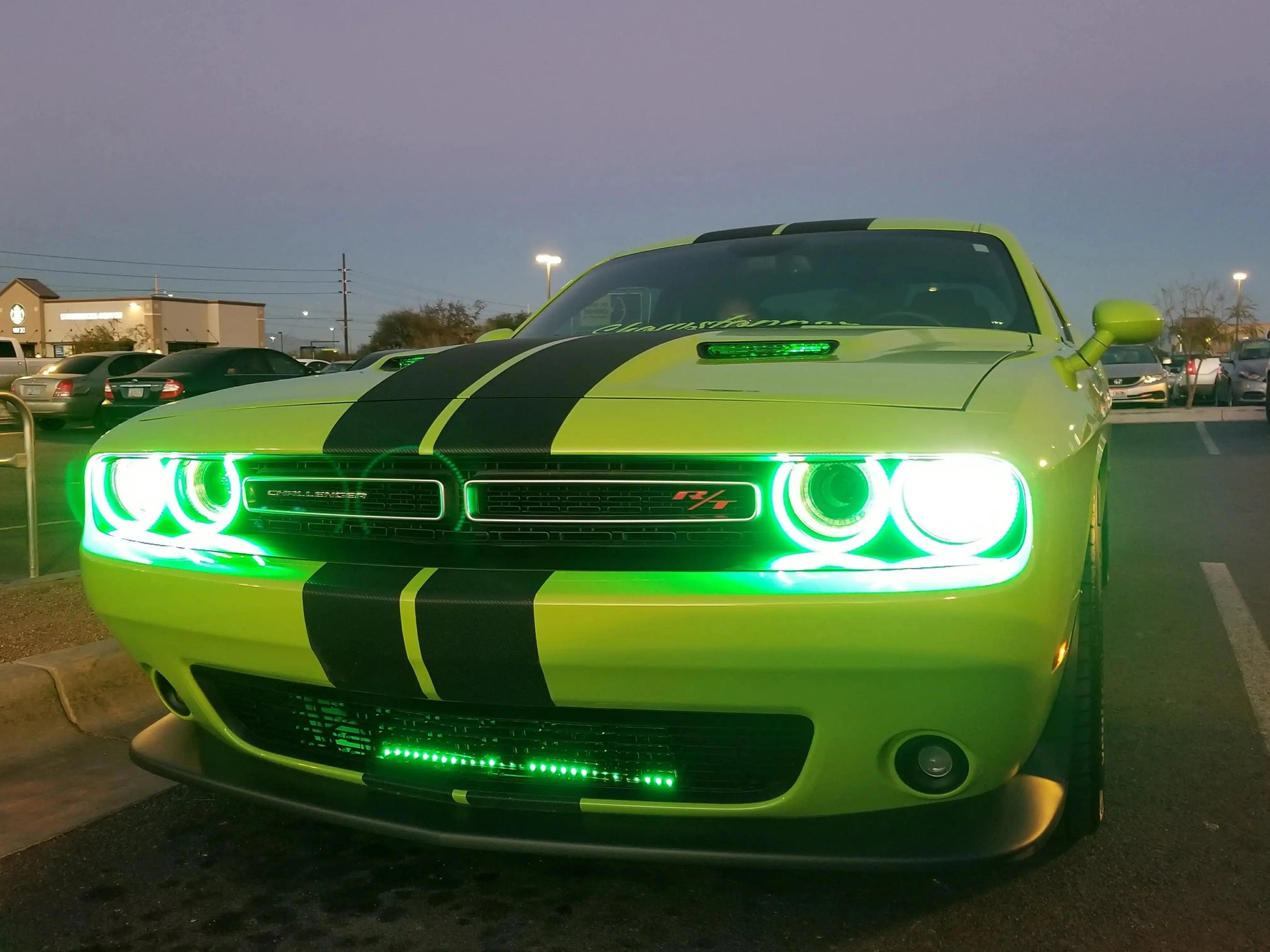 ORACLE Lighting 2015-2023 Dodge Challenger LED Surface Mount Headlight Halo Kit by ORACLE Lighting