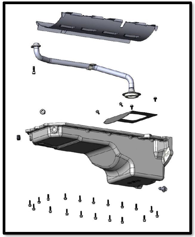 Holley Gen III Hemi Swap Oil Pan - Rear-Sump - Natural - Non-VVT by Holley