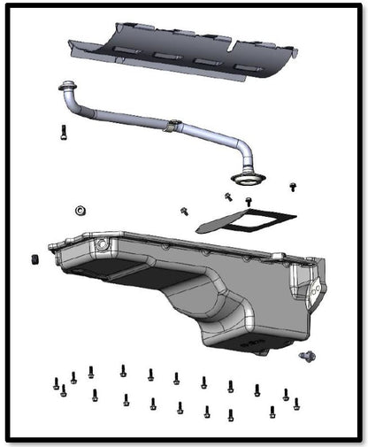 Holley Gen III Hemi Swap Oil Pan - Rear-Sump - Natural - Non-VVT by Holley