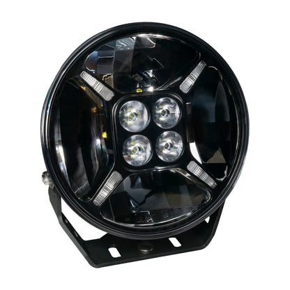 ORACLE Lighting EXO 9" Multifunction 120W LED Spotlight – Round Post Mount by ORACLE Lighting