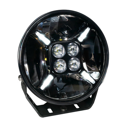 ORACLE Lighting EXO 9" Multifunction 120W LED Spotlight – Round Post Mount by ORACLE Lighting