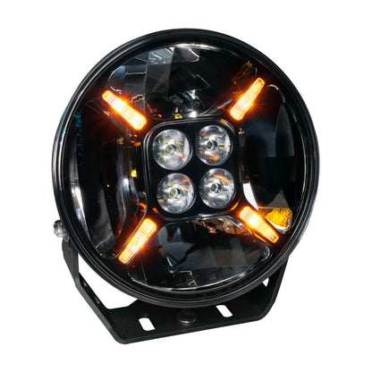 ORACLE Lighting EXO 9" Multifunction 120W LED Spotlight – Round Post Mount by ORACLE Lighting