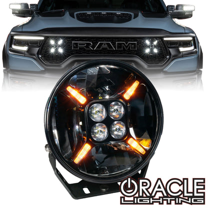ORACLE Lighting EXO 9" Multifunction 120W LED Spotlight – Round Post Mount by ORACLE Lighting