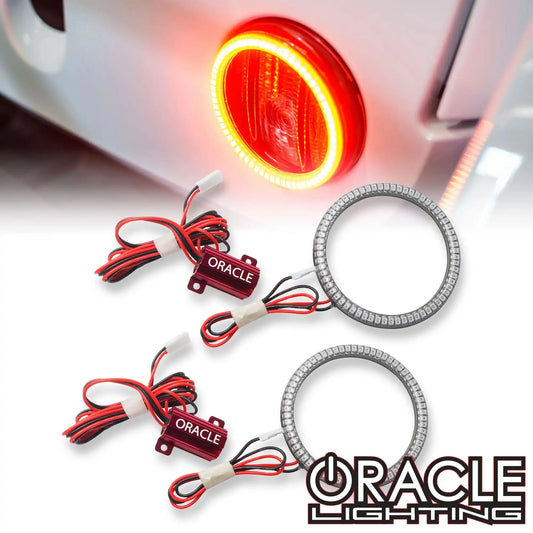 ORACLE Lighting 2007-2017 Jeep Wrangler JK LED Surface Mount Turn Signal Halo Kit by ORACLE Lighting