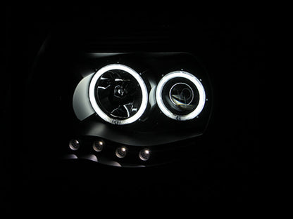 Projector Headlight Set w/Halo by ANZO USA