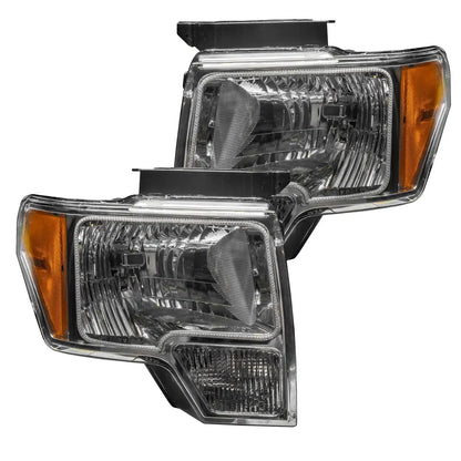 ORACLE Lighting 2009-2014 Ford F-150 Pre-Assembled Halo Headlights - Non HID - Chrome Housing by ORACLE Lighting