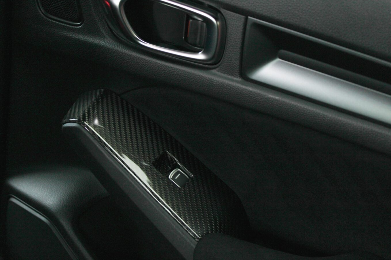 OLM LE Carbon Fiber Window Switch Panel Covers (Set of 4) - 2022+ FL Honda Civic / FL5 Type R by OLM