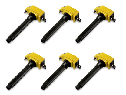 Jeep/Ram/Dodge 6 piece Yellow Ignition Coil kit by Superchips