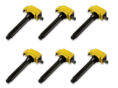 Jeep/Ram/Dodge 6 piece Yellow Ignition Coil kit by Superchips
