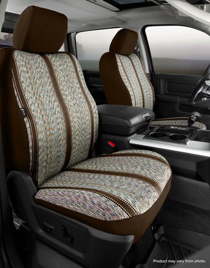 TR40 Series - Wrangler Saddleblanket Custom Fit Front Seat Cover - Brown by FIA