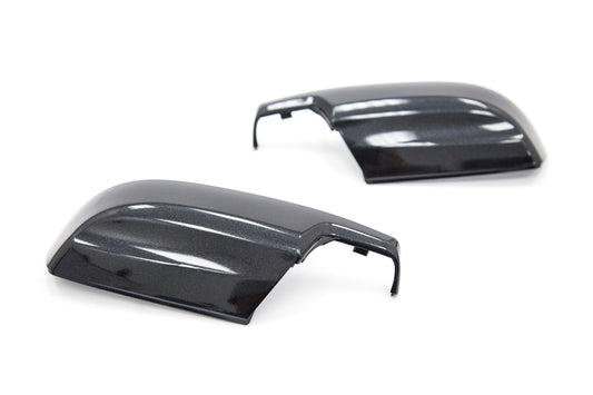 OLM Paint Matched Lower Mirror Covers - Dark Gray Metallic / Asphalt - 2015-2021 Subaru WRX / STI / 2015-2017 Crosstrek / 2015-2016 Impreza by OLM