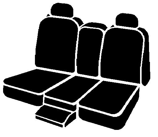 SP80 Series - Seat Protector Poly-Cotton Custom Fit Front Seat Cover - Black by FIA