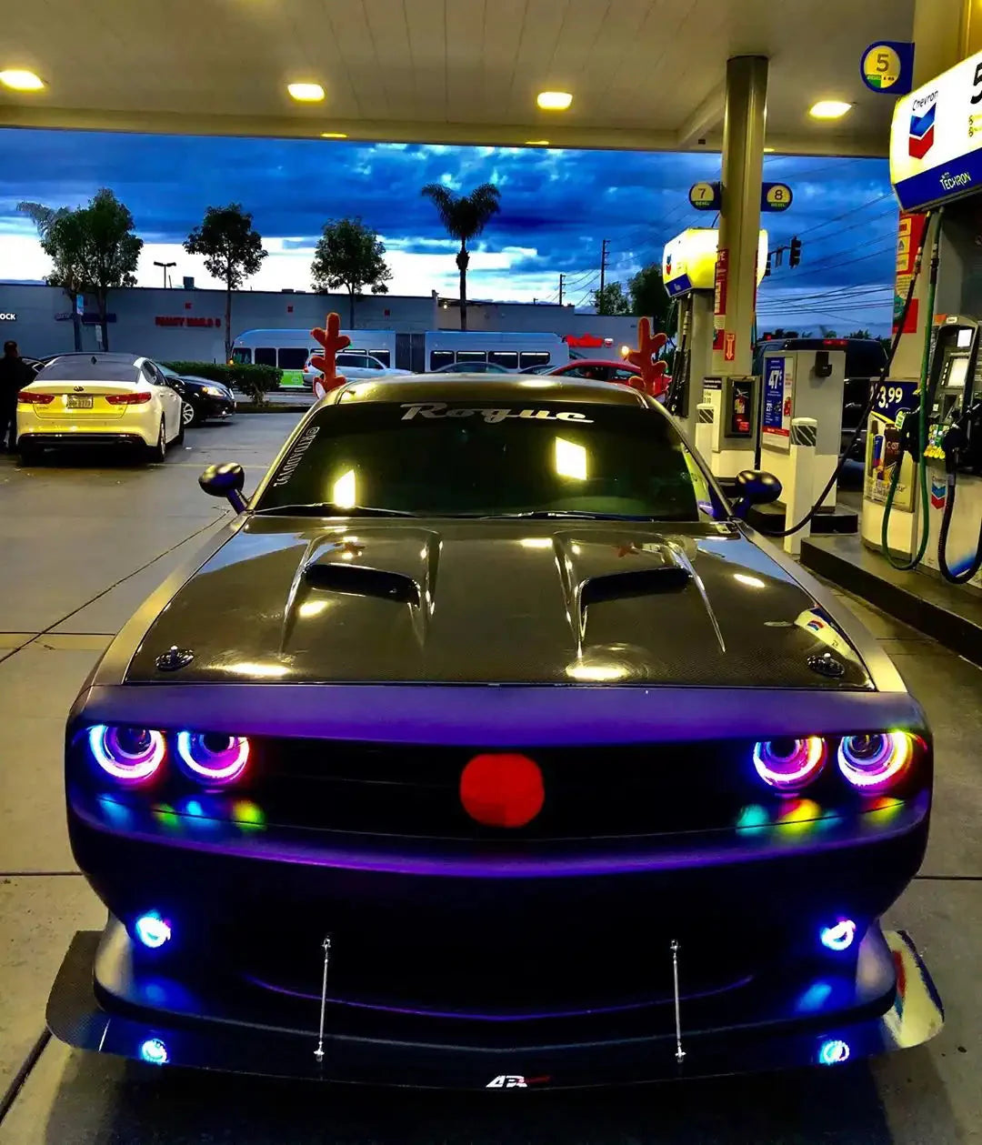 ORACLE Lighting 2008-2014 Dodge Challenger Dynamic ColorSHIFT Fog Light Halo Kit by ORACLE Lighting