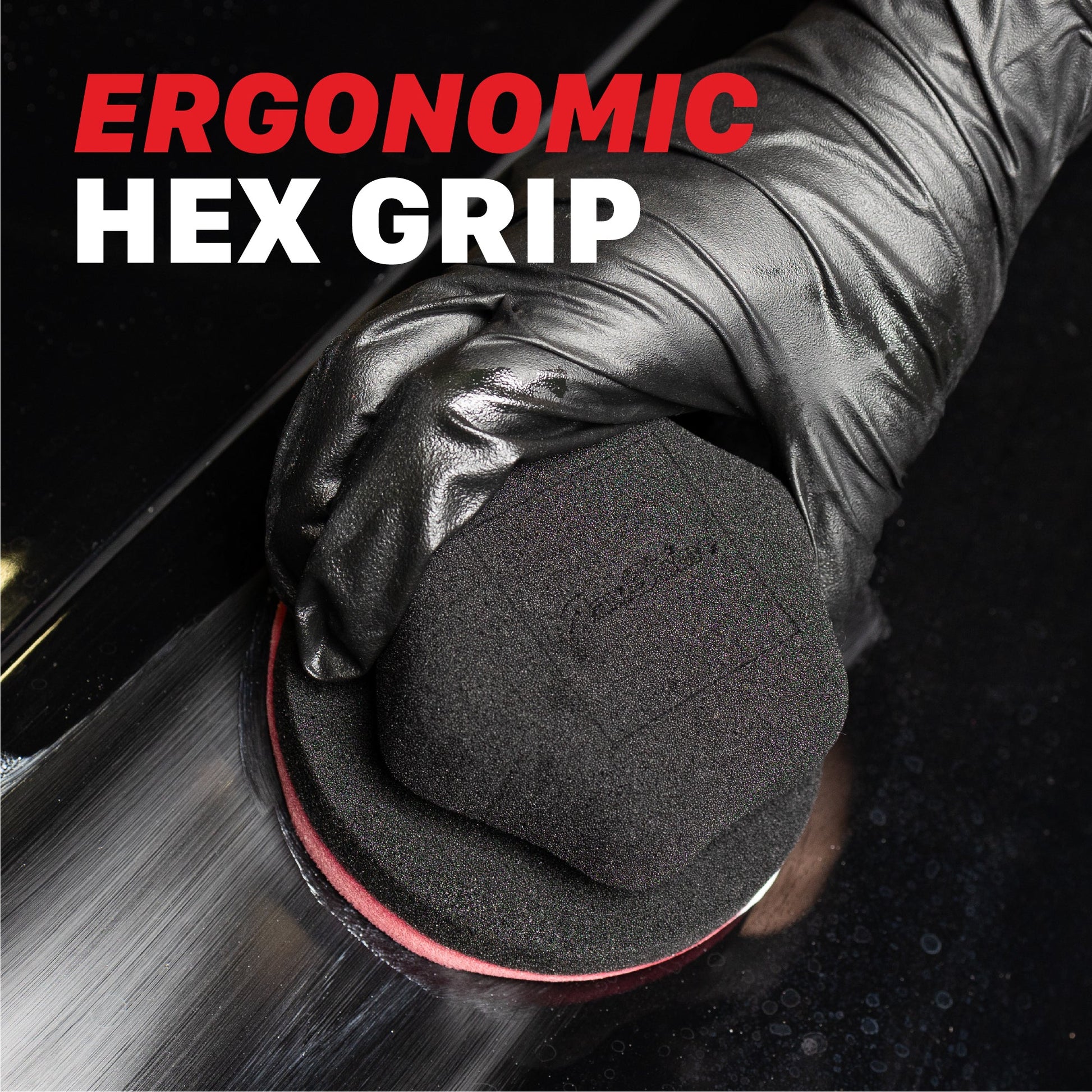 Hex Grip Car Wax Foam Applicator by MaxshineUSA