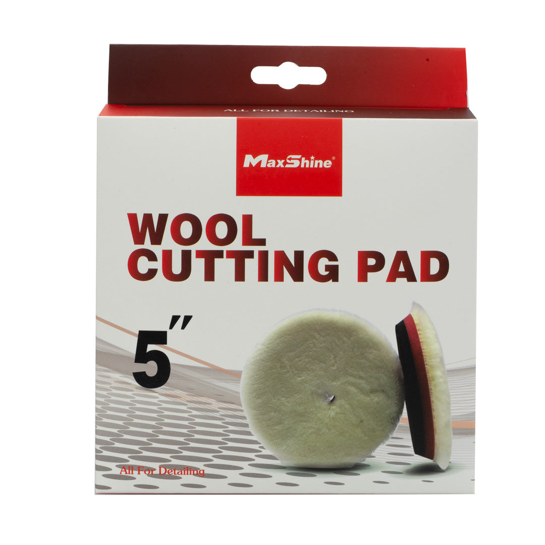 Wool Cutting Pads Rubber Backed - 3in, 5in, 6in by MaxshineUSA