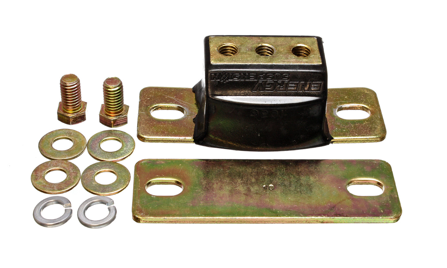 Transmission Mount; Black; Zinc Finish; Performance Polyurethane; by Energy Suspension