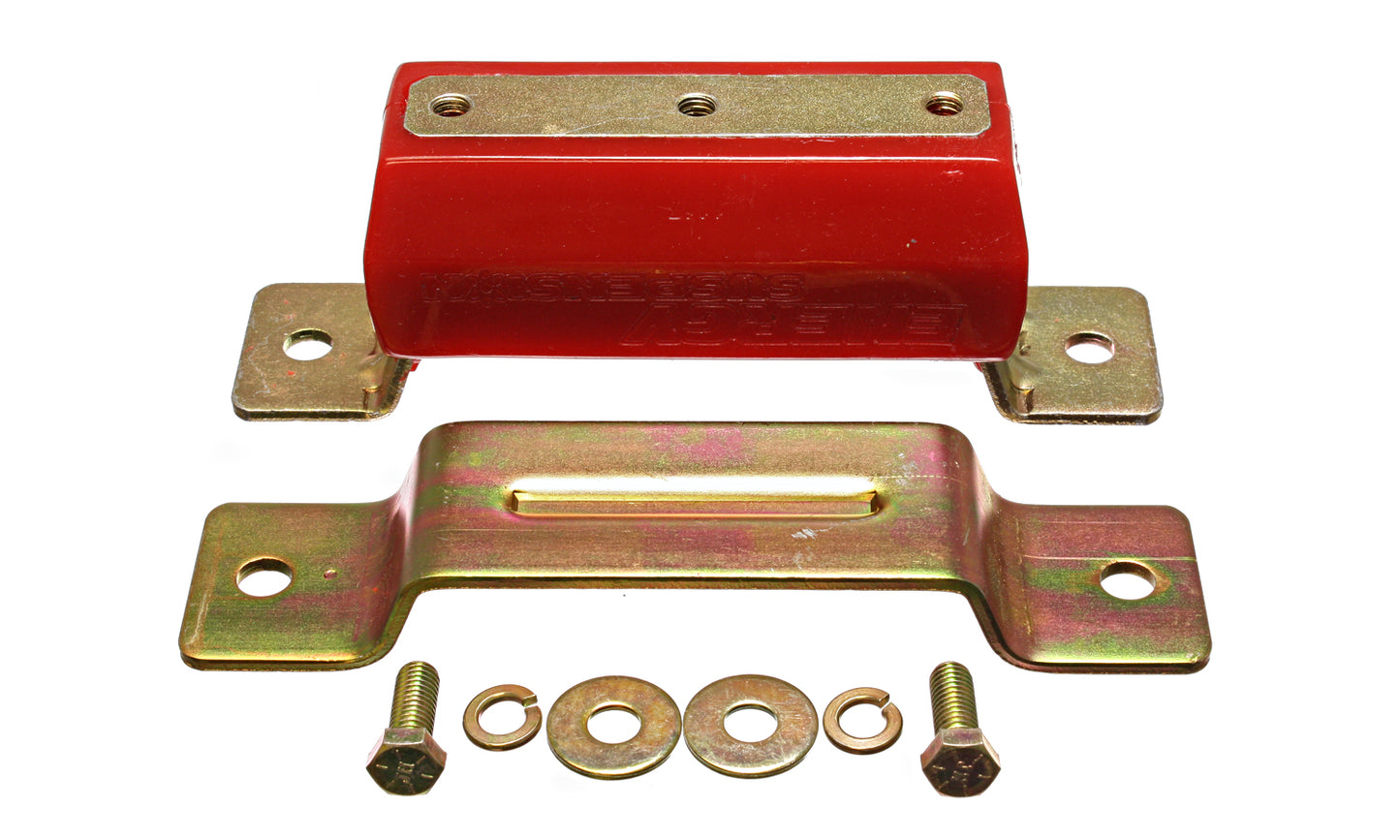 Transmission Mount; Red; Zinc Finish; Performance Polyurethane; Large 7.5; by Energy Suspension
