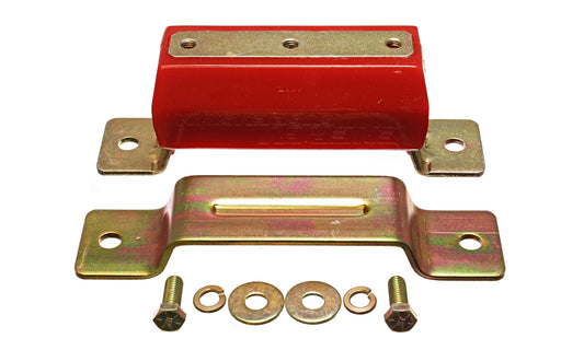 Transmission Mount; Red; Zinc Finish; Performance Polyurethane; Large 7.5; by Energy Suspension