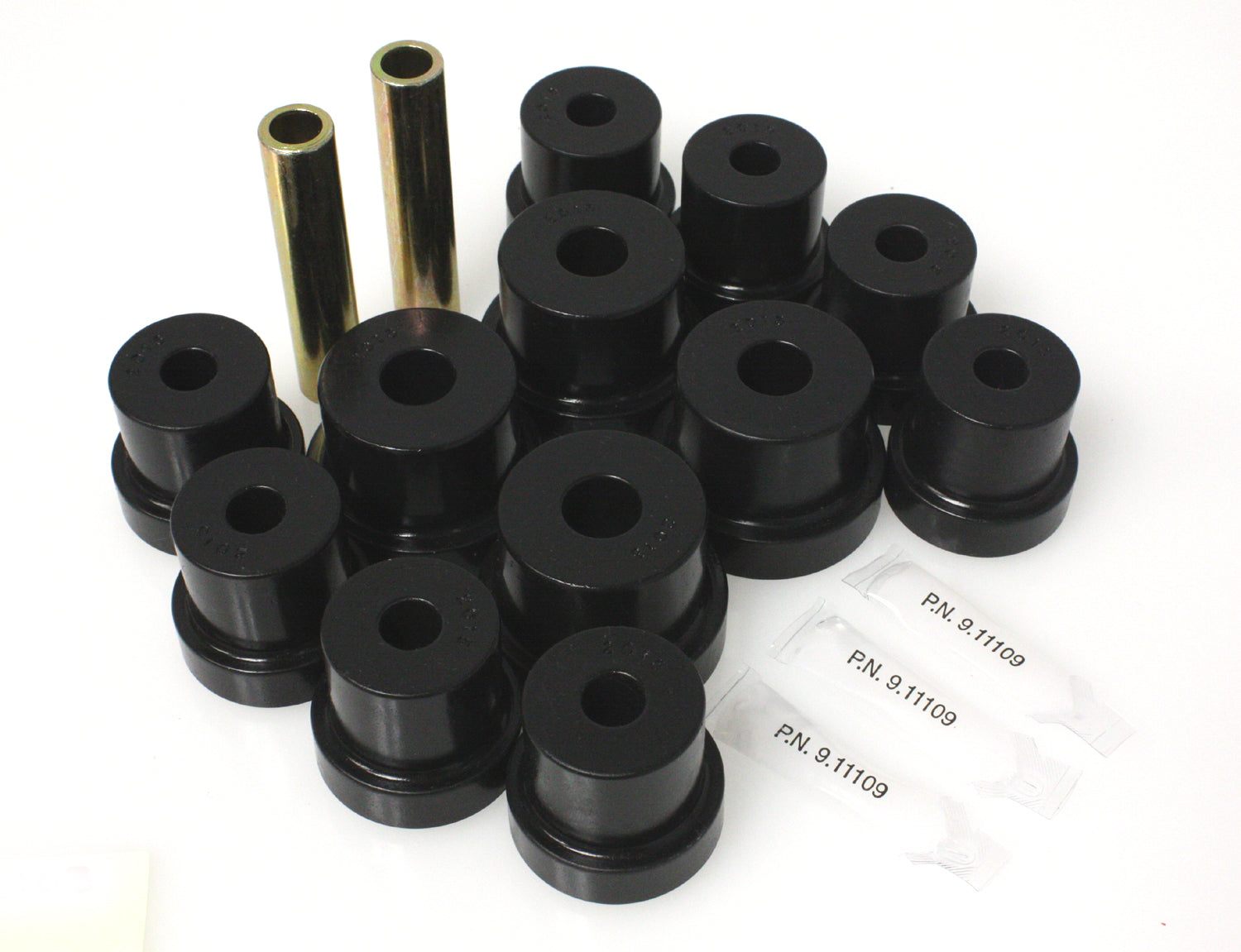 Leaf Spring Bushing Set; Black; Rear; Performance Polyurethane; by Energy Suspension