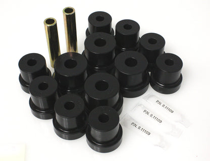Leaf Spring Bushing Set; Black; Rear; Performance Polyurethane; by Energy Suspension