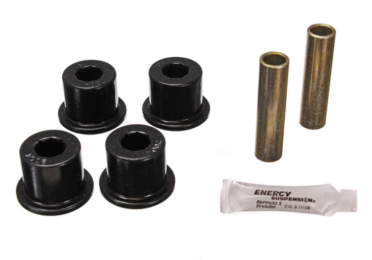 Shackle Eye Set; Black; w/1.75 in. OD Frame Shackle; Performance Polyurethane; by Energy Suspension
