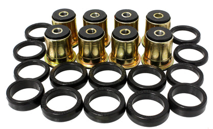 Control Arm Bushing Set; Black; Rear; Performance Polyurethane; by Energy Suspension