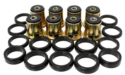 Control Arm Bushing Set; Black; Rear; Performance Polyurethane; by Energy Suspension