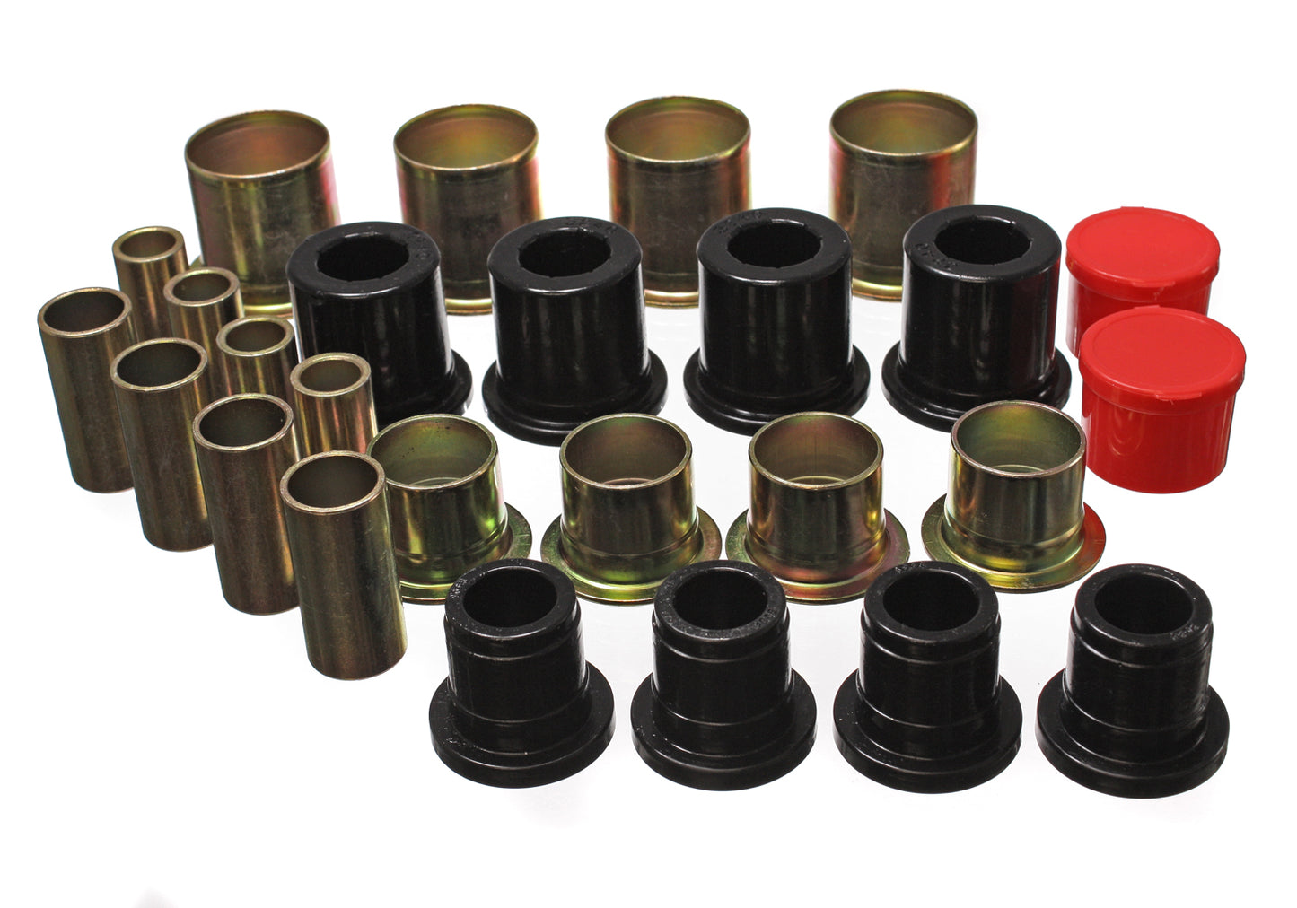 Control Arm Bushing Set; Black; Front; Performance Polyurethane; by Energy Suspension