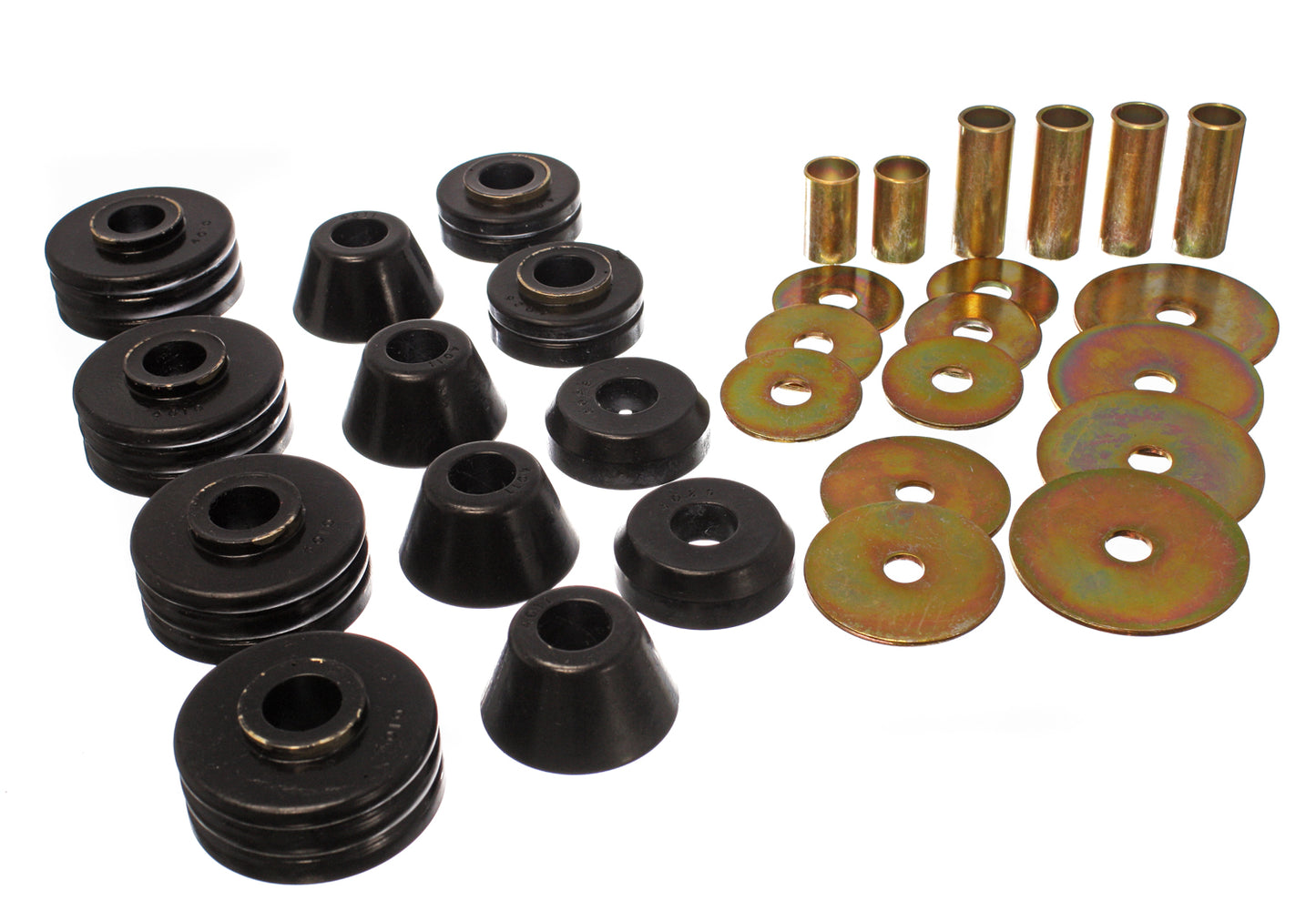 Body Cab Mount Set; Black; Performance Polyurethane; by Energy Suspension