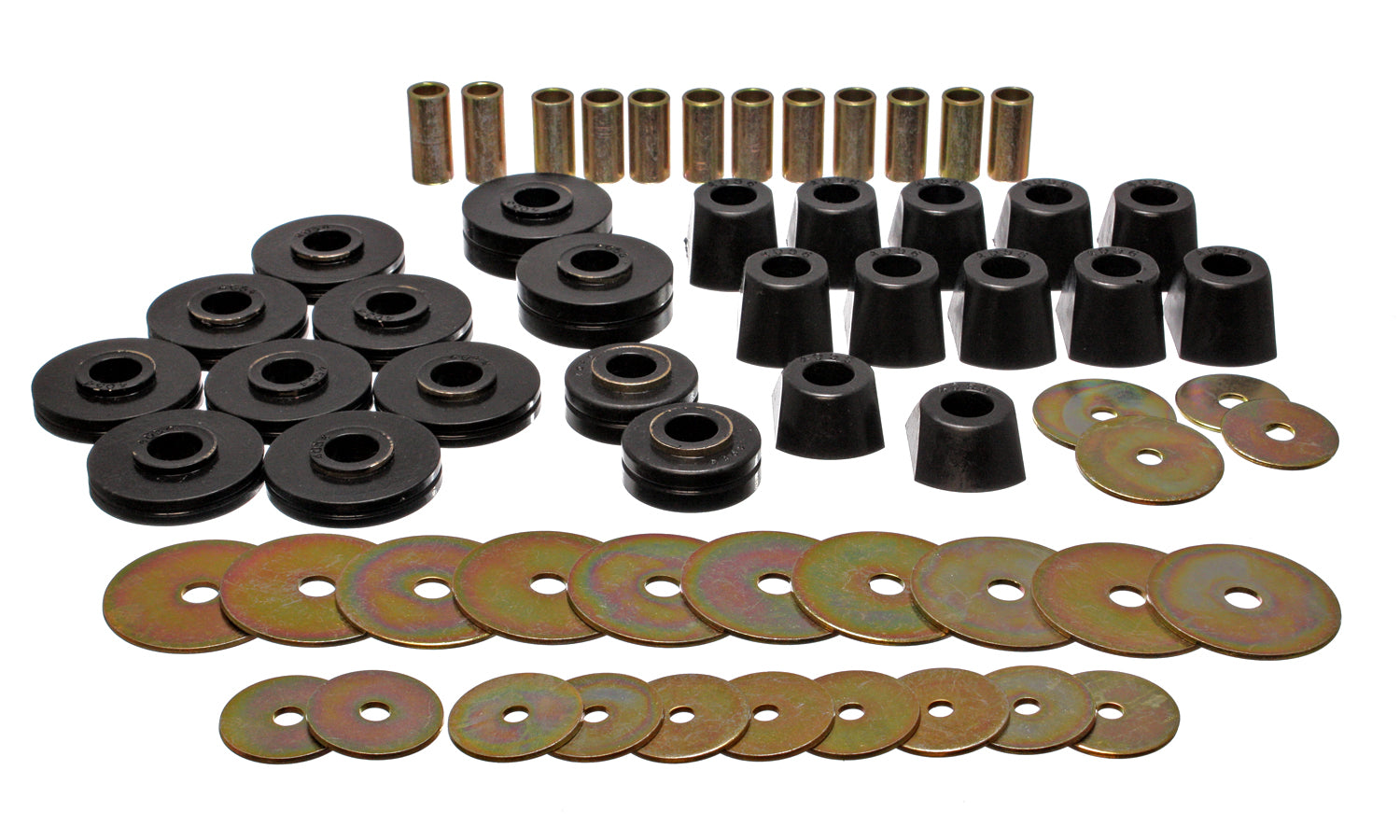 Body Cab Mount Set; Black; Performance Polyurethane; by Energy Suspension