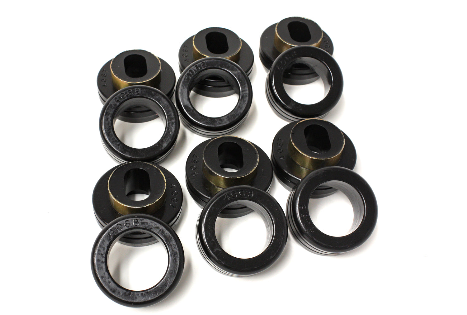 Body Cab Mount Set; Black; Performance Polyurethane; by Energy Suspension