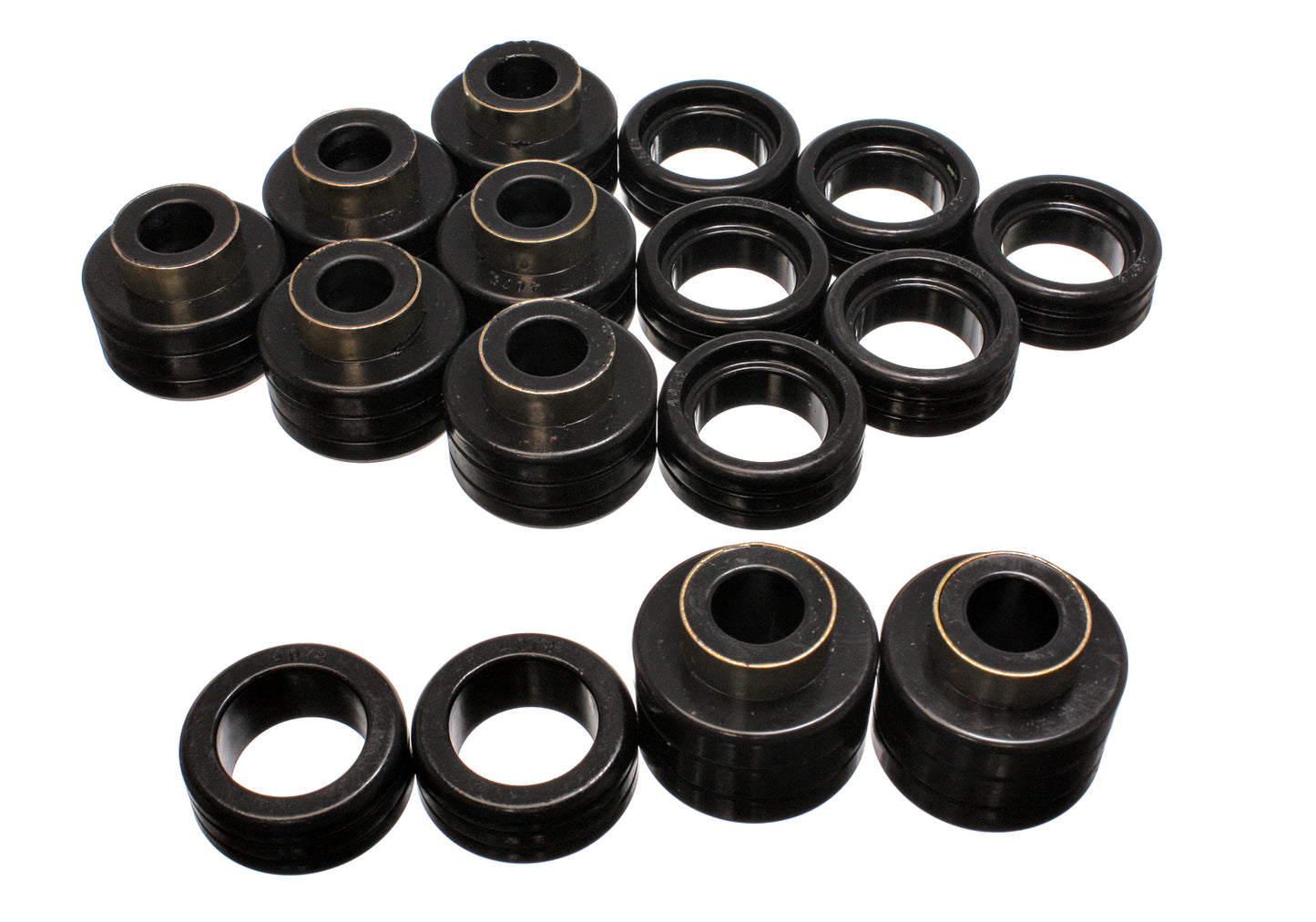 Body Cab Mount Set; Black; Performance Polyurethane; by Energy Suspension