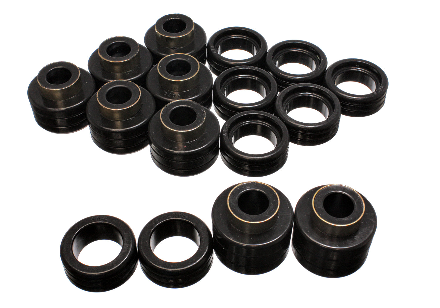 Body Cab Mount Set; Black; Performance Polyurethane; by Energy Suspension
