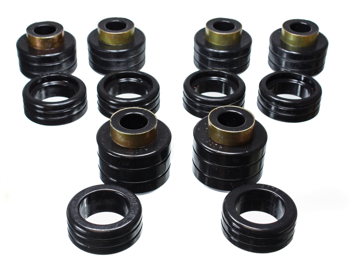 Body Cab Mount Set; Black; Performance Polyurethane; by Energy Suspension