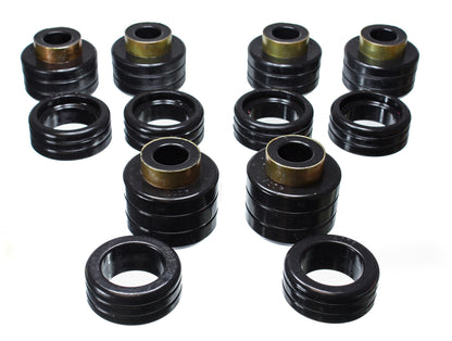 Body Cab Mount Set; Black; Performance Polyurethane; by Energy Suspension