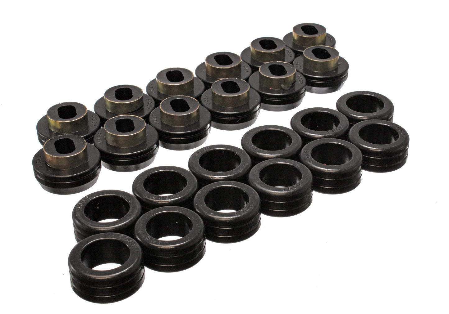Body Cab Mount Set; Black; Performance Polyurethane; by Energy Suspension
